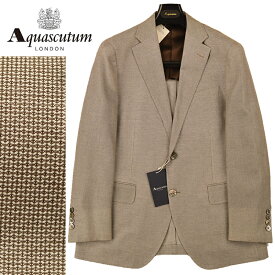 ◆Aquascutum アクアスキュータム◆春夏モデル 定価 132,000円 日本製 絡み織り シルク・コットンジャケット ベージュ(AB4・AB6サイズ) メンズジャケット ビジネス カジュアル おしゃれ