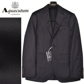 ◆Aquascutum アクアスキュータム◆【70％OFF】春夏モデル 定価 82,500円 日本製 無地ウールジャケット 濃紺(Y6・AB4サイズ) メンズジャケット ビジネス カジュアル おしゃれ