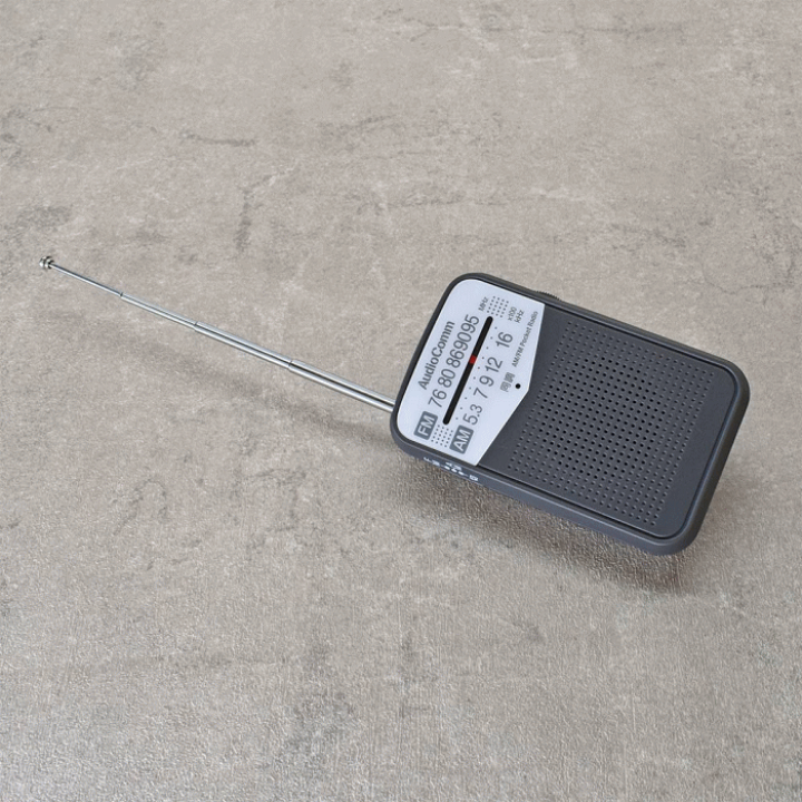 楽天市場】AM/FMポケットラジオ 【RAD-P133N-H】送料無料 ポケット