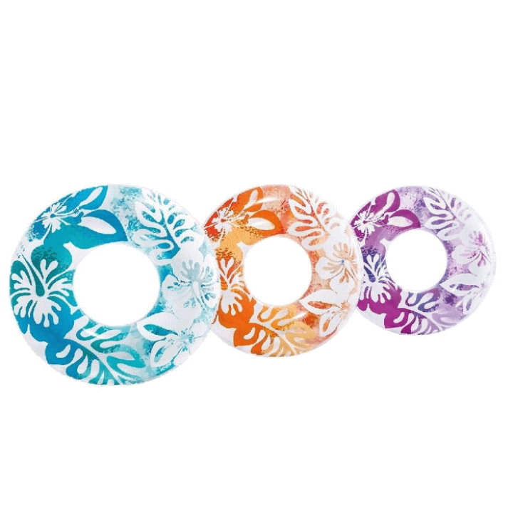 楽天市場】INTEX(インテックス) クリアカラーチューブ 91cm 浮き輪