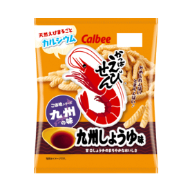 【6310】☆9【送料無料】カルビー　かっぱえびせん九州しょうゆ64gx12袋（1ケース）※北海道・東北・信越・沖縄・離島は追加送料あり※