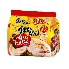 【6213】【うまかっちゃん】ハウス食品 熊本 香ばしにんにく風味 5食入り×1個 袋麺 インスタント