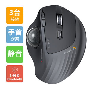 �g���b�N�{�[���}�E�X �É� 5�i�KDPI 2.4G��Bluetooth���Ή� ���C�����X �}�E�X 7�{�^�� 900mAh�d�r �g���b�N�[���}�E�X windows mac iPad�Ή� USB�[�d�� ������PC��� ���F�I�ׂ� protoarc em01 nl ����/�I�t�B