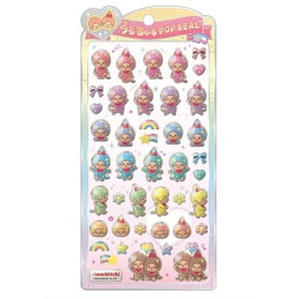 うるちゅる POP SEAL モンチッチ カラフル モノトーン クラックス 正規品 うるちゅるポップシール