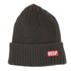 ベスプ（VESP）（メンズ）LOOSE RIB KNIT BEANIE リブニットビーニー VPMB1017 BR ブラウン ニット帽 スノーボード