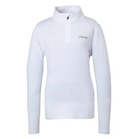 フェニックス（PHENIX）（レディース）ベーシック セットインスリーブ Ws 1/2ジップTシャツ ESW24LS51 WHITE