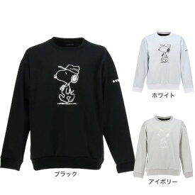 ベスプ（VESP）（メンズ）スノーボード ボードウェア スウェット PEANUTS COLLABORATION SNOOPY CREW SNMS2022 スヌーピー コラボ ポケット付き