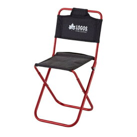 ロゴス（LOGOS） 7075トレックチェア(背付)レッド 73160277 椅子 イス 折りたたみ アウトドア キャンプ BBQ 釣り 超軽量 コンパクト