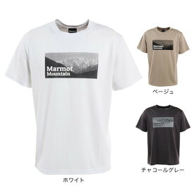 マーモット（Marmot）（メンズ）Mountain Photoハーフスリーブティー ホワイト TOMTJA80XB 半袖Tシャツ プリント トップス カジュアル アウトドア スポーツ