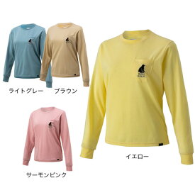 マーモット（Marmot）（レディース） 長袖シャツ ロンT ポケットロングスリーブティー TOWRJB43YY コラボ UVカット 熊 トップス カジュアル ワンポイント