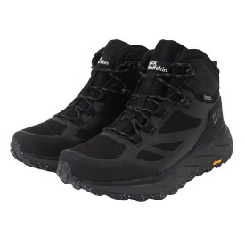 ジャックウルフスキン（JackWolfskin）（メンズ）トレッキングシューズ 登山靴 TERRAVENTURE TEXAPORE MID M 4051521-6000 ブラック 防水 透湿