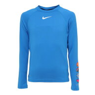 ナイキ（NIKE）（キッズ）ジュニア ラッシュガード スウッシュ長袖ハイドロガード 130〜160cm UVカット N…
