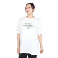 ダンスキン（DANSKIN）（レディース）プリント ロングレングス 半袖 ビッグTシャツ DC724306 JW
