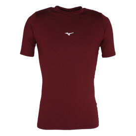 ミズノ（MIZUNO）（メンズ、レディース）野球 アンダーシャツ バイオギア ローネック 半袖Tシャツ 12JABC3163