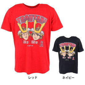 エムエルビー（MLB）（メンズ）野球ウェア ロサンゼルスエンゼルス トラウタニ トラウト×大谷 半袖Tシャツ ML01-23SS-0042