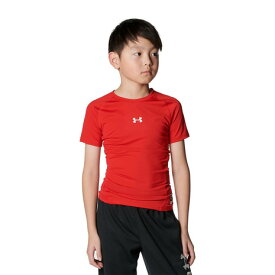 アンダーアーマー（UNDER ARMOUR）（キッズ）野球 ジュニア ヒートギアアーマー コンプレッション 半袖クルーネック アンダーシャツ 1384751