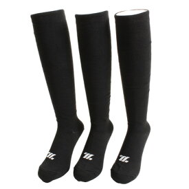 ゼット（ZETT）（メンズ）3足組 カラーソックス BLK BK03CL-1900 24〜27cm