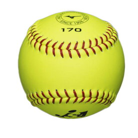 ミズノ（MIZUNO）（メンズ、レディース）ソフトボール ボール 革ソフトボール試合球ミズノ170 1個 1BJBS17000 1P
