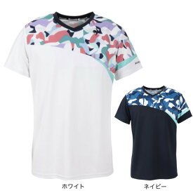 ルコック スポルティフ（le coq sportif）（メンズ）テニスウェア SUNSCREEN グラフィックゲームシャツ QTMVJA01