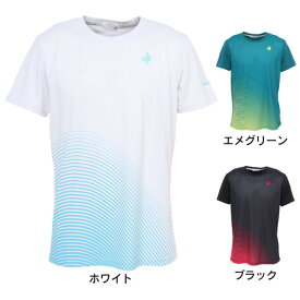 ルコック スポルティフ（le coq sportif）（メンズ）テニスウェア プリントゲームシャツ QTMWJA04