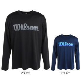 ウイルソン（Wilson）（メンズ）テニスウェア クルーネック長袖Tシャツ 443212