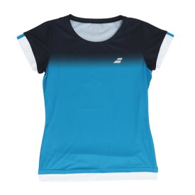 バボラ（BABOLAT）（レディース）テニスウェア CLUB 半袖 シャツ BWG2332C BL