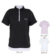 フィラ（FILA）（レディース）テニスウェア フェイクハーフジップTシャツ CE6SAW039