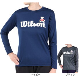 ウイルソン（Wilson）（レディース）テニスウェア レディース ビッグロゴ ドライ長袖Tシャツ 443261
