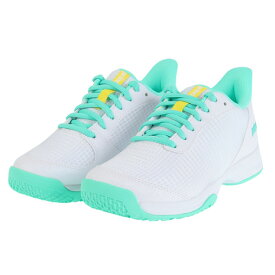 【20%OFFクーポン対象！12/11まで】プリンス（PRINCE）（レディース）オムニクレーコート用 テニスシューズ レディース DPS403-374 DPS403 374 WHT/EMG