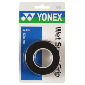 ヨネックス（YONEX）（メンズ、レディース、キッズ）テニスグリップテープ ウェットスーパーグリップ 3本入り AC102-007