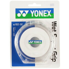 ヨネックス（YONEX）（メンズ、レディース、キッズ）テニスグリップテープ ウェットスーパーグリップ 5本入り AC102-5P 011