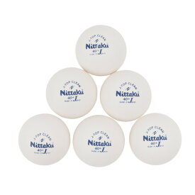 ニッタク（Nittaku）（メンズ、レディース、キッズ）卓球ボール Jトップ クリーン トレ球 6個入 40ミリ NB-1740 抗菌仕様 トレーニング 練習球 自主練