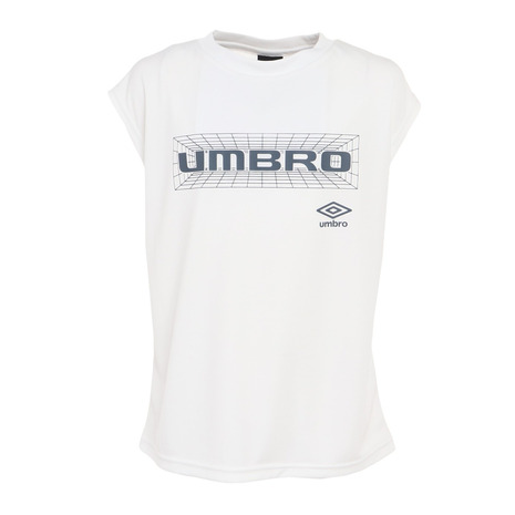 最低価格のアンブロ（UMBRO）（キッズ）サッカーウェア UVカット ジュニア 冷シャツ UUJTJA60 WHT