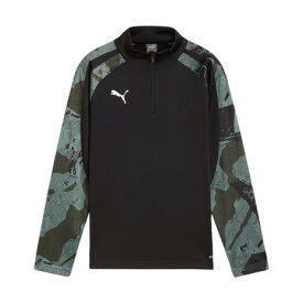 プーマ（PUMA）（キッズ）サッカーウェア ジュニア INDIVIDUAL リーガ カモ 1/4 ジップ クルースウェット 65981401