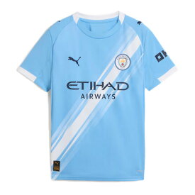 プーマ（PUMA）（キッズ）ジュニア 2025-26 マンチェスターシティ FC ホーム レプリカ 半袖 ユニフォーム 78034101