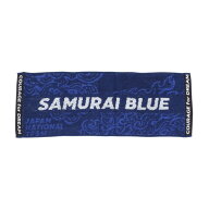 日本サッカー協会（JFA）（メンズ、レディース、キッズ）サッカー日本代表 ミニタオル SLOGAN SAMURAI BL…