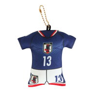 日本サッカー協会（JFA）（メンズ、レディース、キッズ）ユニフォーム型クッションキーホルダー SAMURAI …