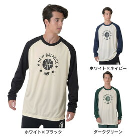 ニューバランス（new balance）（メンズ） バスケットボールウェア カラーブロックロングTシャツ AMT35183