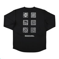 エゴザル（EGOZARU）（メンズ、レディース）バスケットボールウェア ポップアイコン バックプリント ロン…