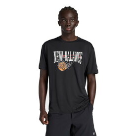 ニューバランス（new balance）（メンズ）バスケットボールウェア グラフィック トレーニング ショートスリーブシャツ MT53630BK