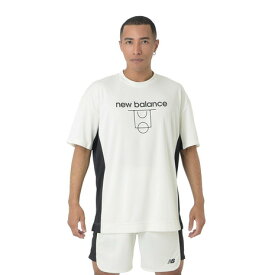ニューバランス（new balance）（メンズ）バスケットボールウェア コートグラフィック ディンプルメッシュ 半袖Tシャツ AMT45070SST 速乾