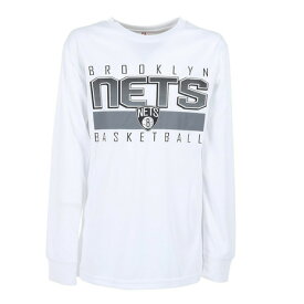 エヌビーエー（NBA）（キッズ）バスケットボールウェア ジュニア ブルックリン・ネッツ 長袖Tシャツ PBC2X-NETS