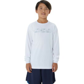 アシックス（ASICS）（キッズ）バスケットボールウェア ジュニア 長袖シャツ フロントプリントロゴ 2064A085.100
