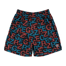 エゴザル（EGOZARU）（メンズ、レディース）バスケットボールウェア スクリブルブロック カットオフ ショートパンツ EZSS26UHP003C074