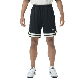 ニューバランス（new balance）（メンズ）バスケットボールウェア リブラインショーツ AMS45077BK 速乾