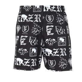 エゴザル（EGOZARU）（メンズ、レディース）バスケットボールウェア マルチロゴパターンカットオフショートパンツ EBSS26UHP001C001