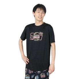 エゴザル（EGOZARU）（メンズ）バスケットボールウェア ネオンバーガー Tシャツ EZST-S2414-012 速乾