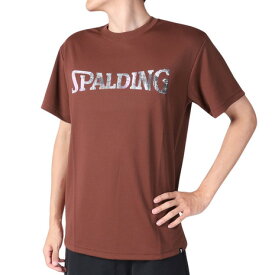 スポルディング（SPALDING）（メンズ、レディース）バスケットボールウェア 半袖Tシャツ ウォールペイントロゴ SMT23114FIG 速乾 UVカット