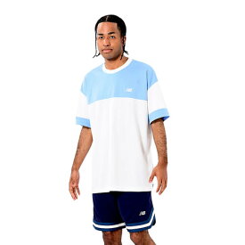 ニューバランス（new balance）（メンズ）バスケットボールウェア ブロック切り替え 半袖 Tシャツ AMT55095ELE