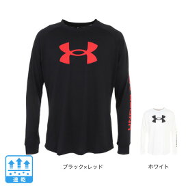 アンダーアーマー（UNDER ARMOUR）（メンズ）バスケットボールウェア テック ビッグロゴ ロングスリーブTシャツ 1381374